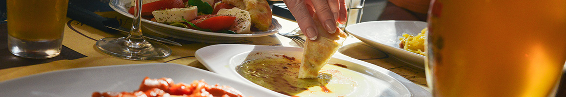 Eating American (New) Mediterranean at Epulo Bistro restaurant in Edmonds, WA.